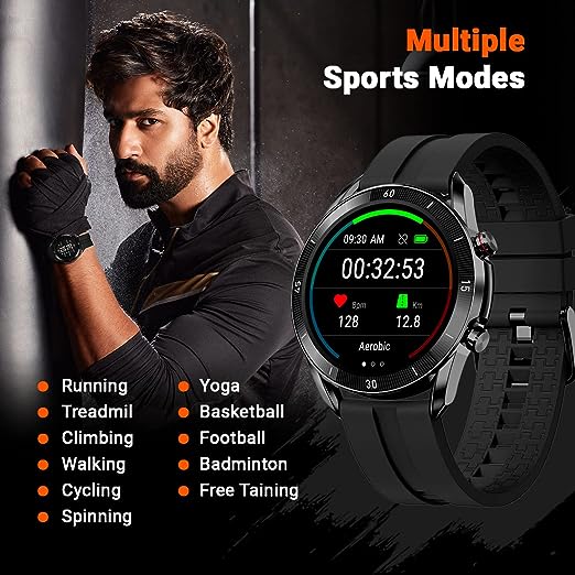 Fire-Boltt Almighty Bluetooth Calling, Voice Assistant Smartwatch (Black), Free Size Fire-Boltt Almighty Bluetooth Calling, Voice Assistant Smartwatch (Black), Free Size